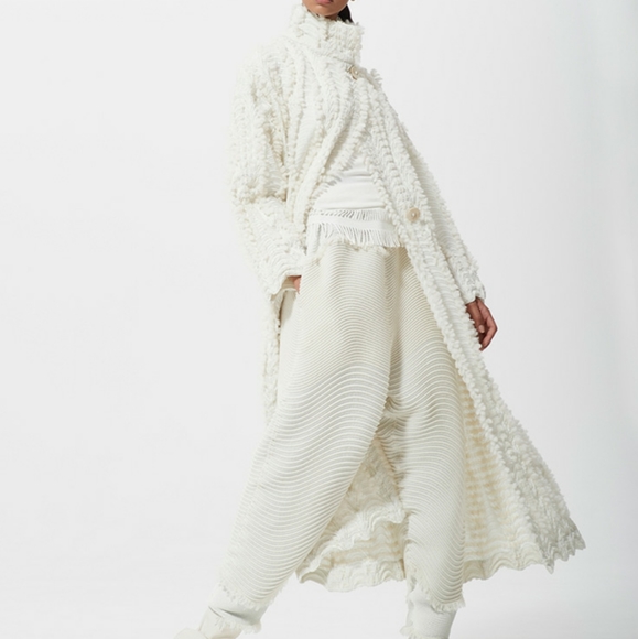 🚫SOLD🚫Issey Miyake Pleated Wool Hawk Eagle Coat - Picture 5 of 5